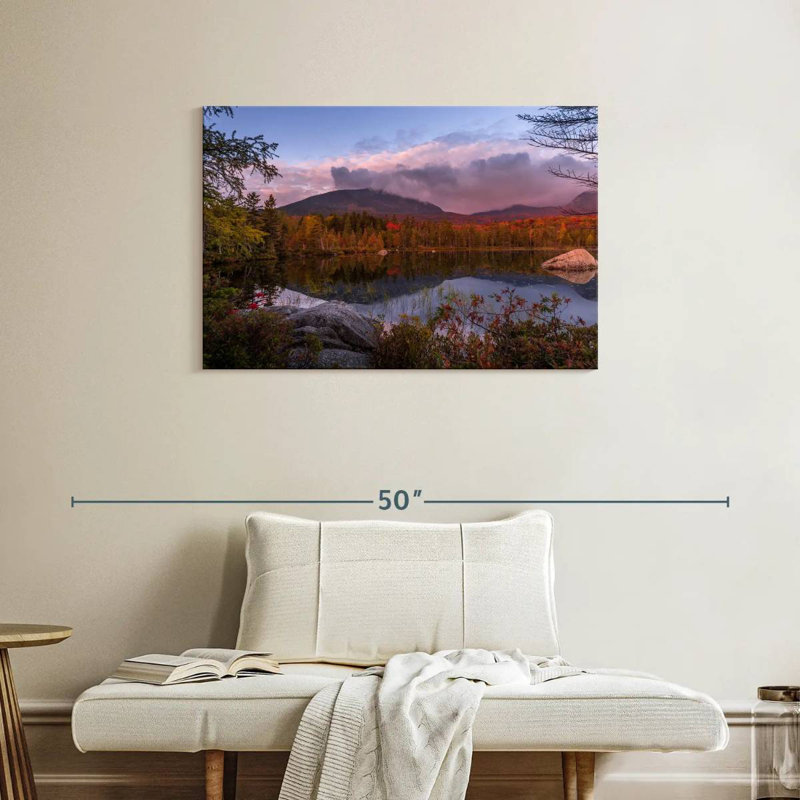 Alvord Millinocket Lake And Mountain, 24" H x 36" W