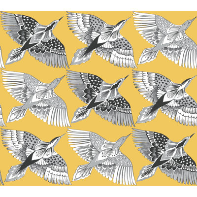 Rouleau de papier peint adhésif L 20 pi x l 27 po Feather Flight