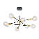 Rensselear 8 - Light Dimmable Sputnik Modern Linear Chandelier