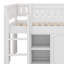 Lit mezzanine avec armoire de rangement et tableau noir-1858392655