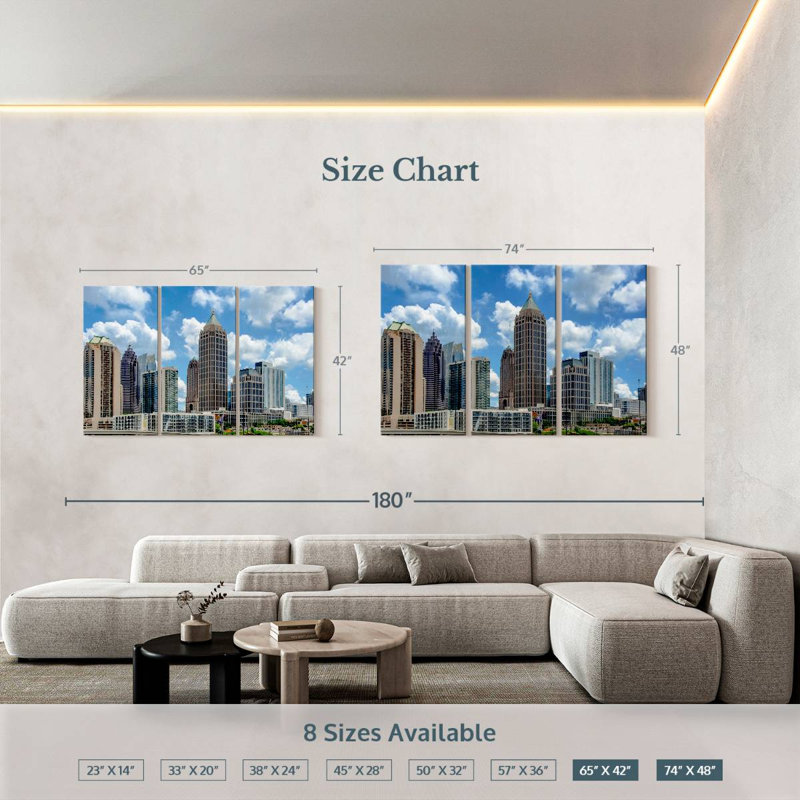 Horizon de Midtown Atlanta, H 42 po x l 65 po
