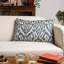 Ikat Blue Cushion-57215585-57215598