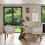 Fauteuil de salle à manger rembourré White-105009807