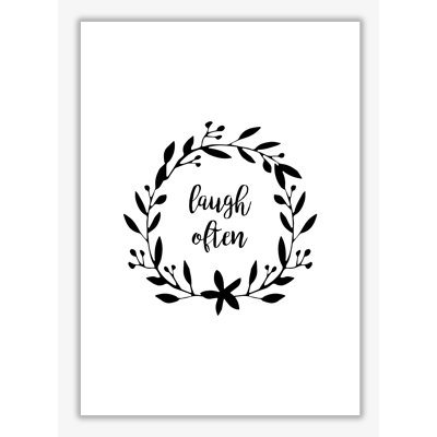 Laugh Often Illustration - Print