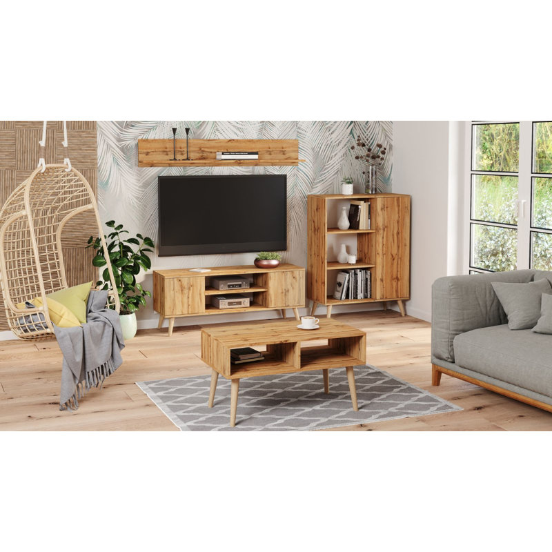 Focus RTV cabinet Craft, 50cm H x 135cm L x 40cm D, Oak Wood