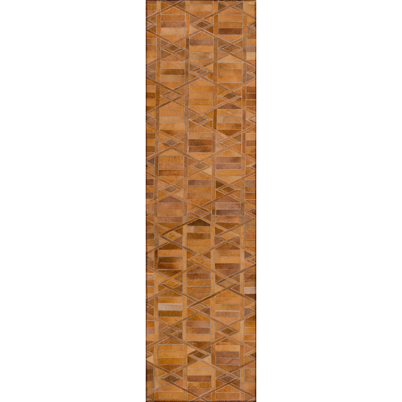 Eitelbert Chenille Patchwork Indoor / Outdoor Rug, Runner 2'3" x 7'6"