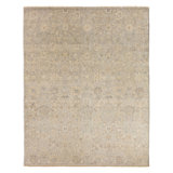 Jaipur Living Pembe TRZ02 Handknotted Oriental Gray and Beige Area Rug (8'x10')