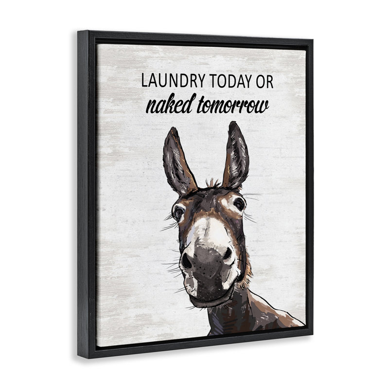 Cadre flottant Laundry Laundry, H 31 po x l 25 po, Cadre flottant noir de jais