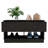Storage Bench, Two Open Shelves, Two Drawers -Black-470694794