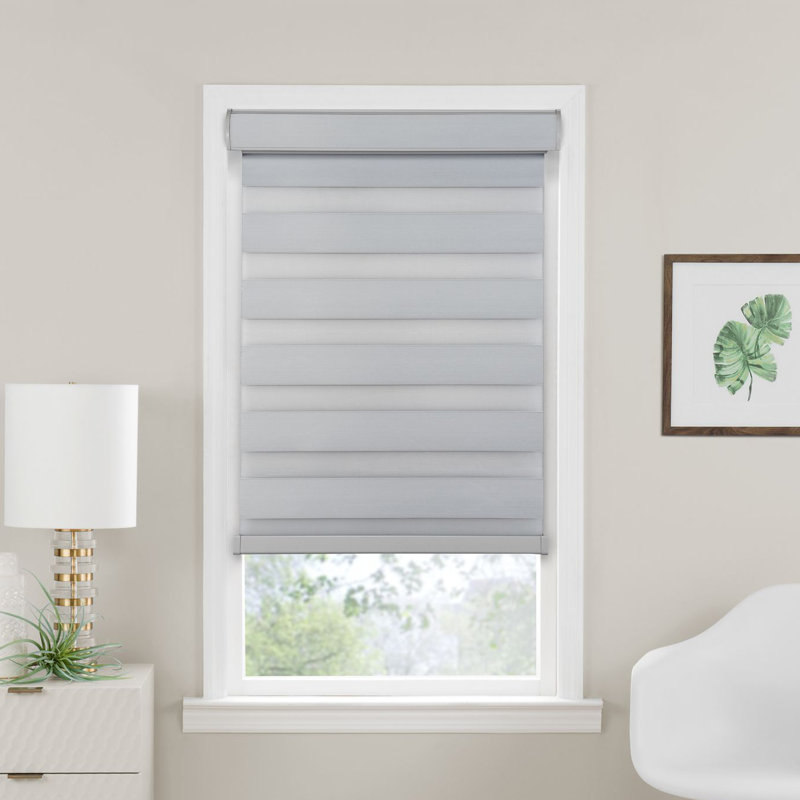 Lilie Room Darkening Roller Shade, 36"W x 72"L, Oyster