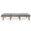 Chaise longue de jardin de 23,83 pouces de largeur avec coussin gris foncé
