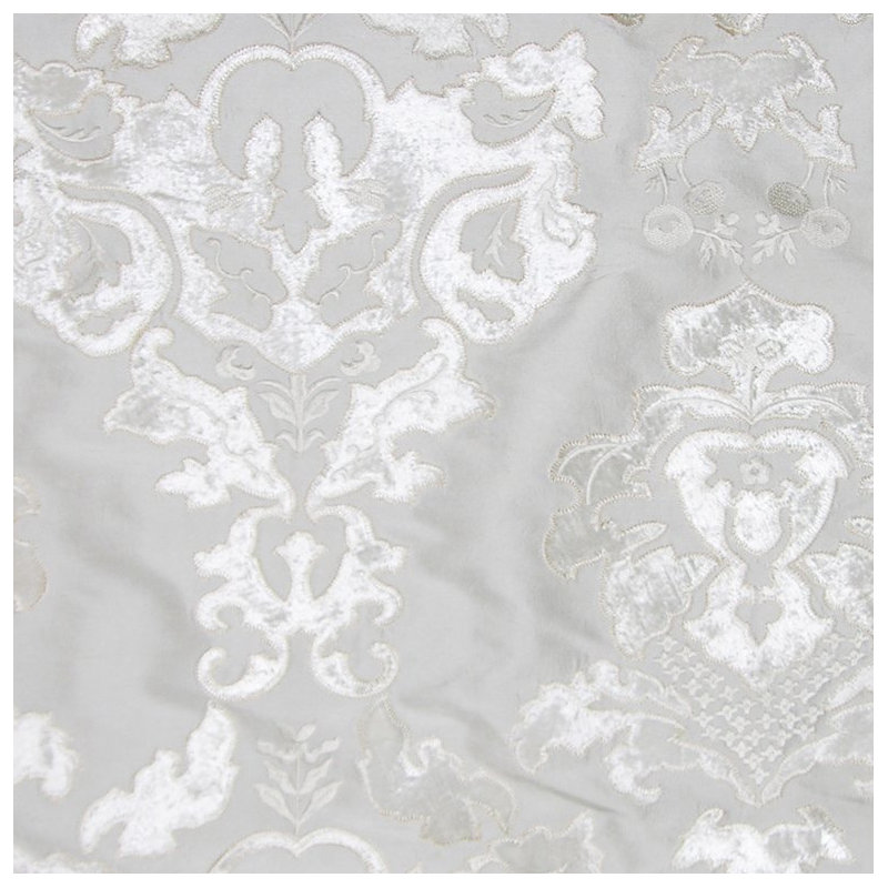 Palazzo Ricci Silk Fabric, Ivory