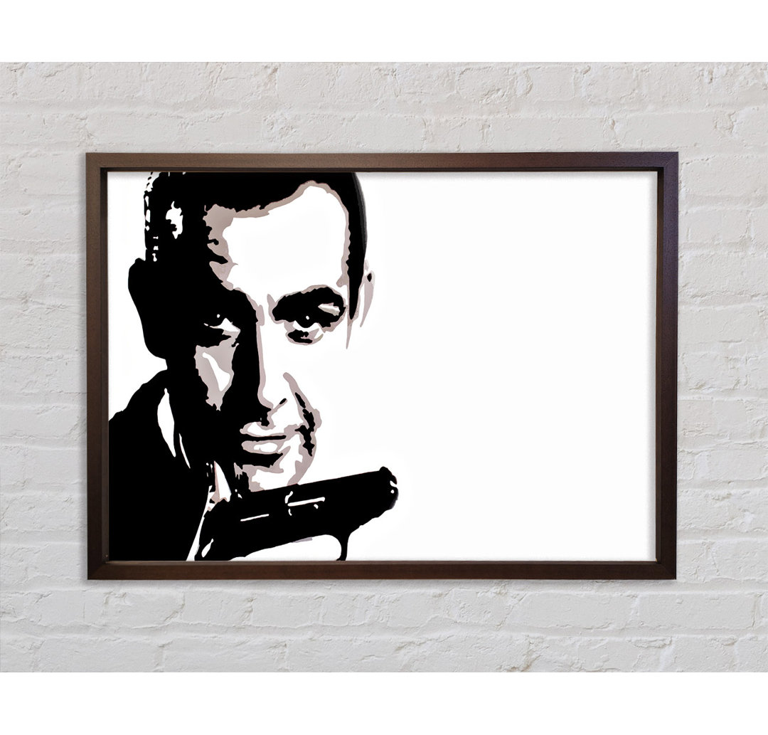 James Bond Sean Connery - Einzelner Bilderrahmen Kunstdrucke auf Leinwand