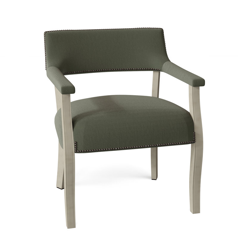 Fauteuil Thayer, 100 % polyester saule 9953, Espresso, Bronze vieilli