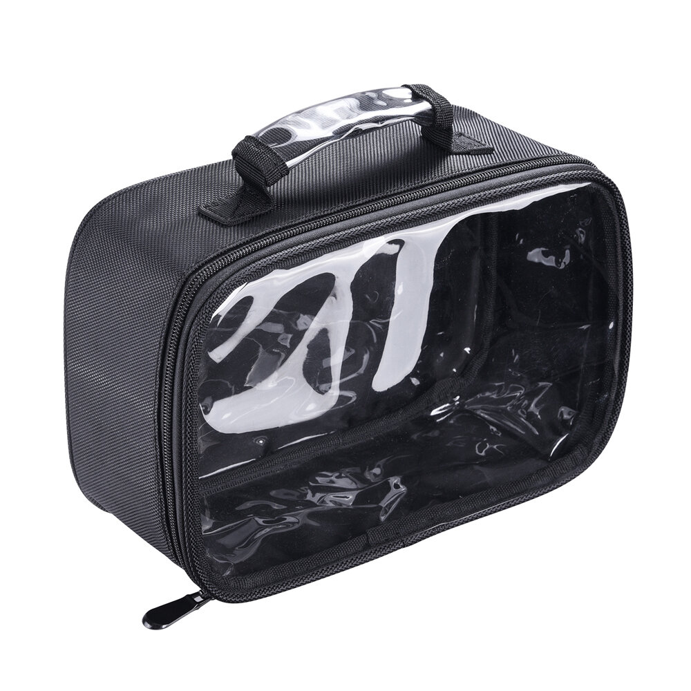 Toiletry Bag Makeup Cosmetic Clear Bag Portable Waterproof Transparent Travel Storage Rebrilliant Finish: Black