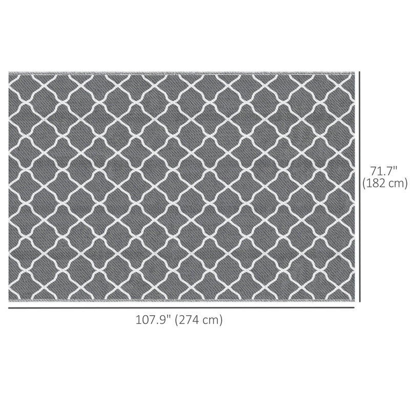 Tapis intérieur / extérieur rectangulaire 6 pi x 9 pi Rawl