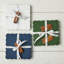 Scalloped Square Cheese Board with Cheese Markers - Navy Blue-67680606