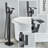 Floor Waterfall Faucet with Diverter-102498959