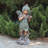 Jaquoya Fairy with Snail Magnesium Garden Statue