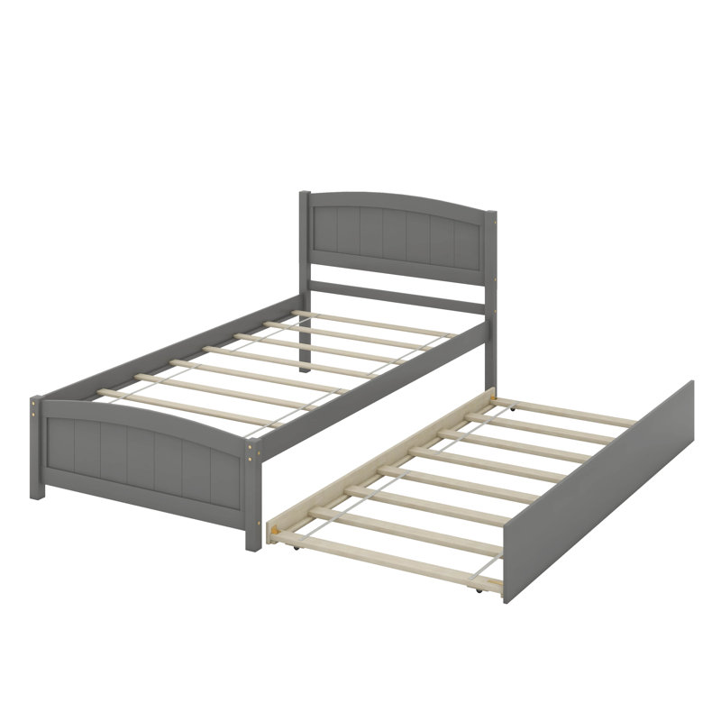 Lit plateforme simple avec lit gigogne