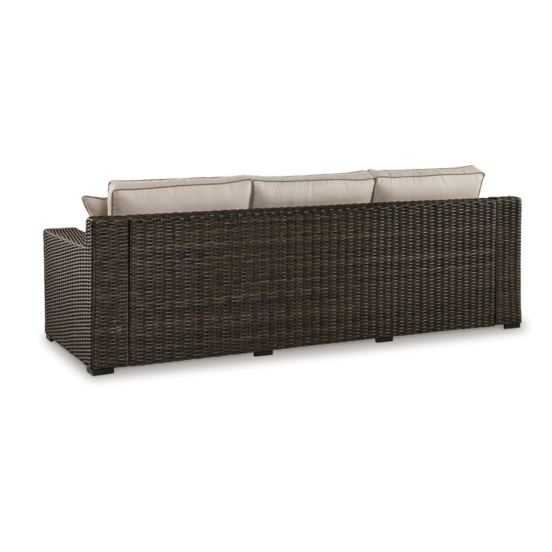 Sadru 97.38'' Wide Patio Sofa with Cushions