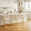 26" Counter Height Bar Stool Barrel Counter Stool With Backrest,Off White Fabric Linen Golden Metal-109318048-112666110