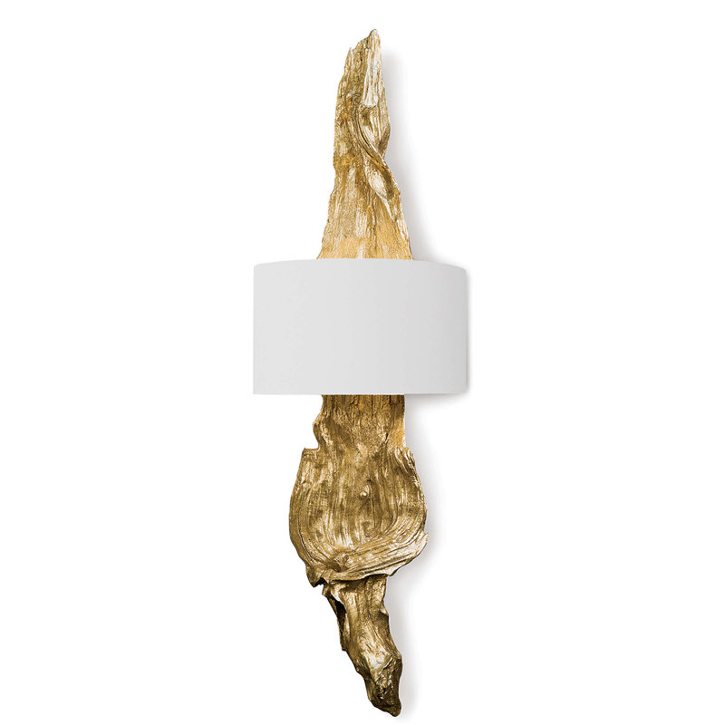 Driftwood Sconce, Antique Gold Leaf