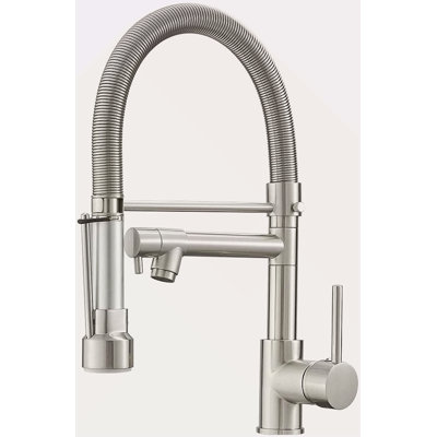 Commercial Style Kitchen Faucet With Pull Down Sprayer, Commercial Kitchen Faucet, Spring Kitchen Faucet, Kitchen Sink Faucet