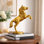 Sculpture décorative cheval en aluminium pour décoration intérieure-Figurine animalière-objet de table