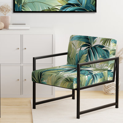 Chaise d'appoint rembourrée Palm Oasis