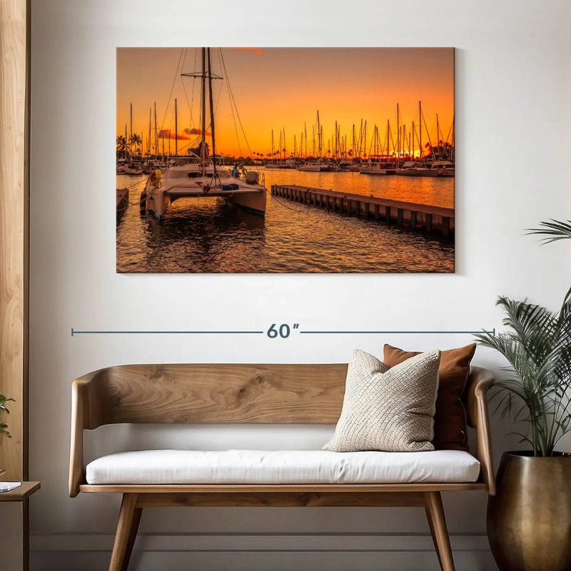 Mehar Catamaran At Ala Wai Harbor, 32" H x 48" W