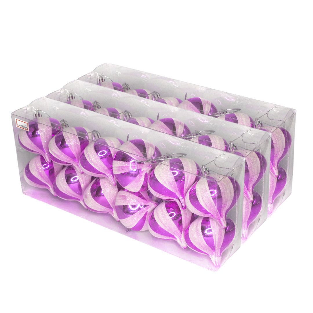 The Holiday Aisle® Geometric Onion Ornament (Set of 36) The Holiday Aisle® 