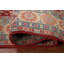 Tapis oriental rouge à motif géométrique Kazak rouge 6 x 9