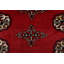 Tapis rouge rectangulaire unique de 4 pi 3 po x 6 pi 6 po Righley