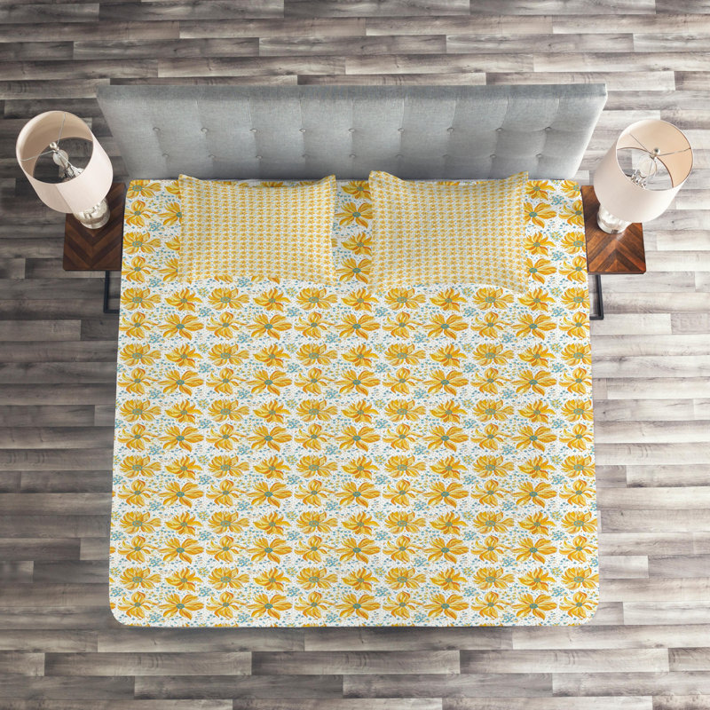 Polyester Coverlet, King Bedspread + 2 Shams
