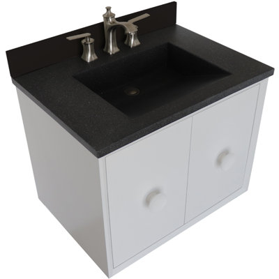 Crumley 31"" Wall-Mounted Single Bathroom Vanity Set -  George Oliver, 104075B37FCD4A89AB8A9AEDFFDB27DC