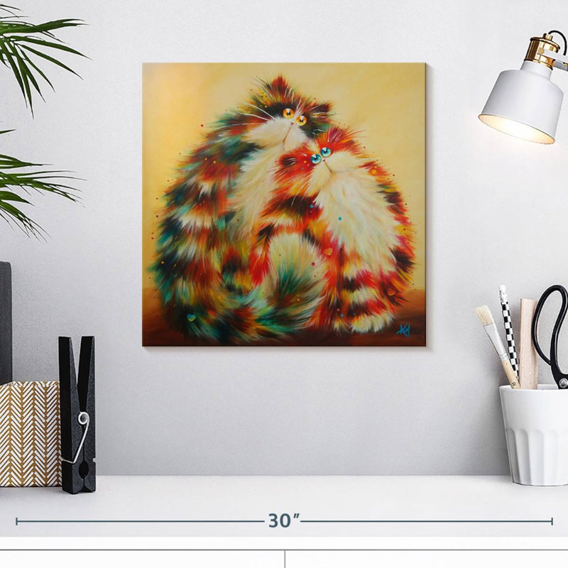 Brampt Felines For You, 16" H x 16" W