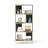 Small Area 4 Bookcase - Rustic Industrial Design, Black+gold, Functional Storage Choice Solution