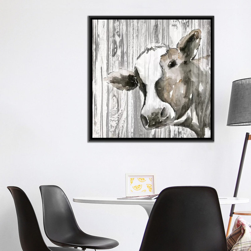« molly », reproduction sur toile, H 18 po x l 18 po x P 1,5 po, Toile avec cadre noir, Pas de tapis