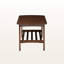 Table basse moderne en noyer foncé Montreux