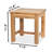 Solid Acacia Wood Accent Stool-1164114337