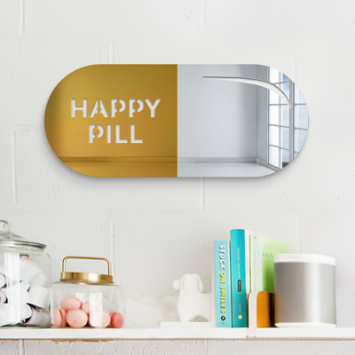 Décoration murale en acrylique Happy Pill