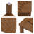 15.8'' W Wood Shower Bench-923991652