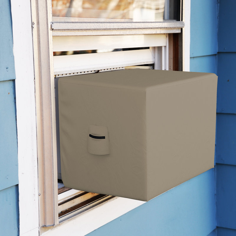 Heavy Duty Outdoor Window Air Conditioner Cover, UV Resistant Outside AC Unit Cover, 19" H x 27" W x 23" D