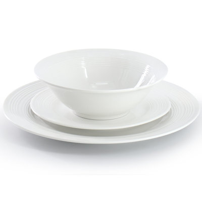 Service de table rond en céramique 12 pièces HomeStyle