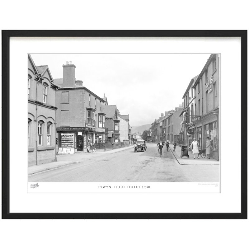 Tywyn, High Street 1930 by Francis Frith - Single Picture Frame Print, 60cm H x 80cm W x 2.3cm D
