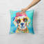 Coussin décoratif en tissu Hippie Dawg
