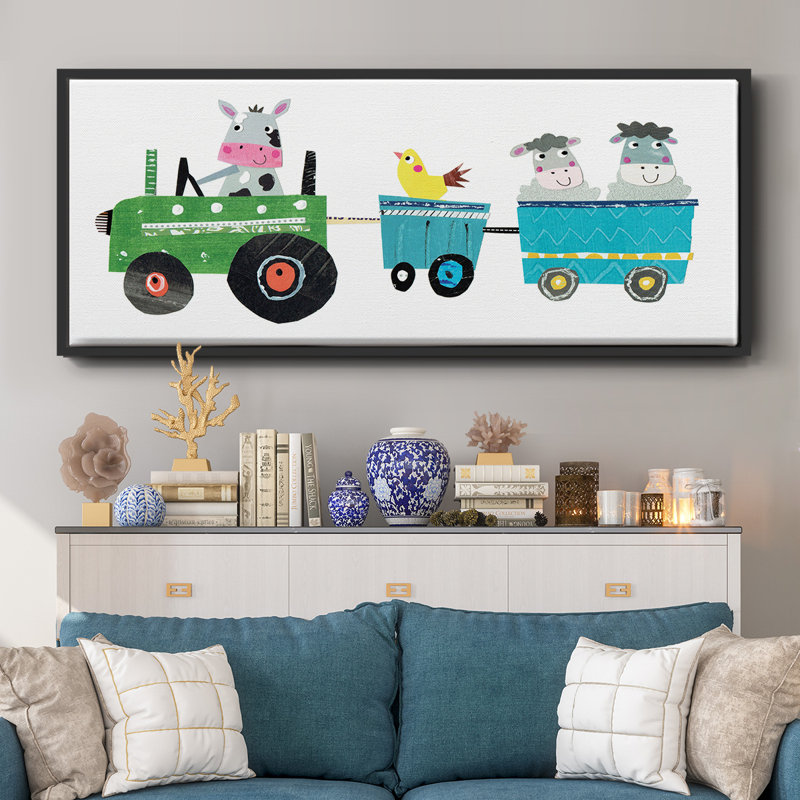 «Cute Farm», toile encadrée, H 24 po x l 60 po