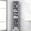 Armoire de rangement d'angle pour salle de bain avec 2 portes, tablettes réglables, tablettes ouvertes multi-couches-1692108390