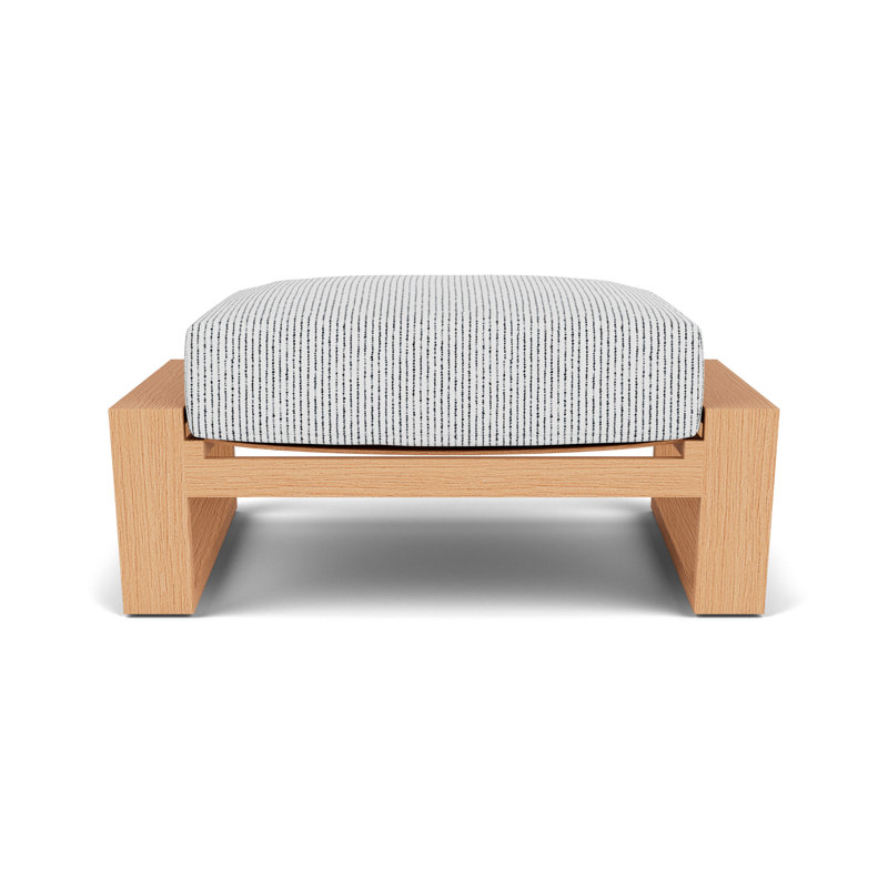 Pursuit Rectangle Outdoor Ottoman Patio Ottoman, Burson Domino
